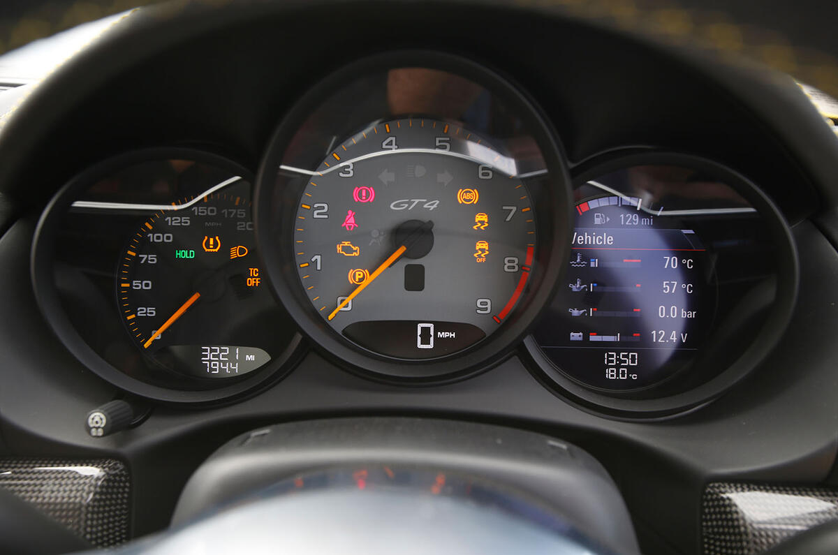 Porsche Cayman GT4 2015,2016 interior